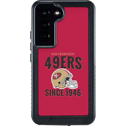 NFL San Francisco 49ers Helmet Galaxy S24 Waterproof Case