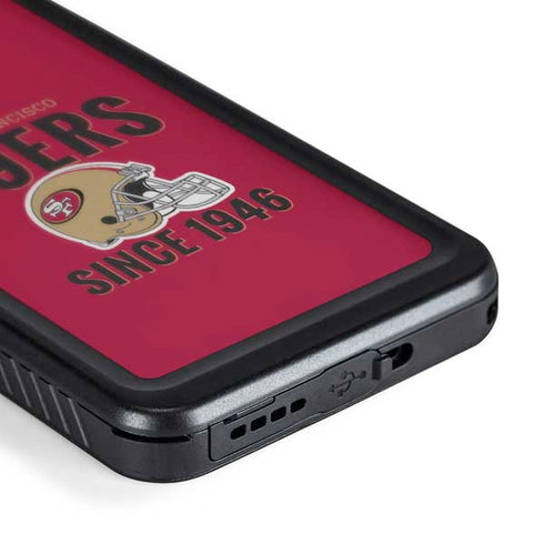 NFL San Francisco 49ers Helmet Galaxy S24 Waterproof Case