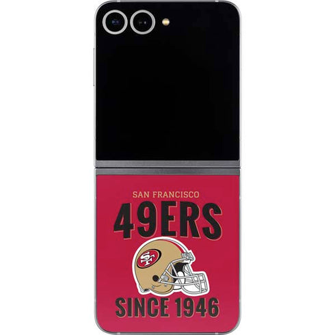 NFL San Francisco 49ers Helmet Galaxy Z Flip6 Skin