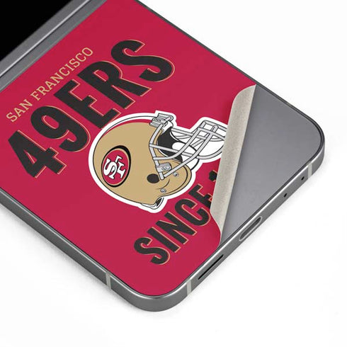 NFL San Francisco 49ers Helmet Galaxy Z Flip6 Skin