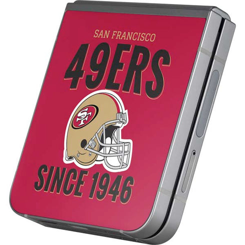 NFL San Francisco 49ers Helmet Galaxy Z Flip6 Skin