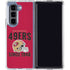 NFL San Francisco 49ers Helmet Galaxy Z Fold5 5G Clear Case