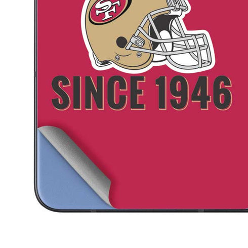 NFL San Francisco 49ers Helmet Galaxy Z Fold5 5G Skin