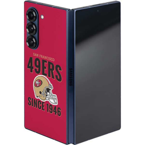 NFL San Francisco 49ers Helmet Galaxy Z Fold6 Skin