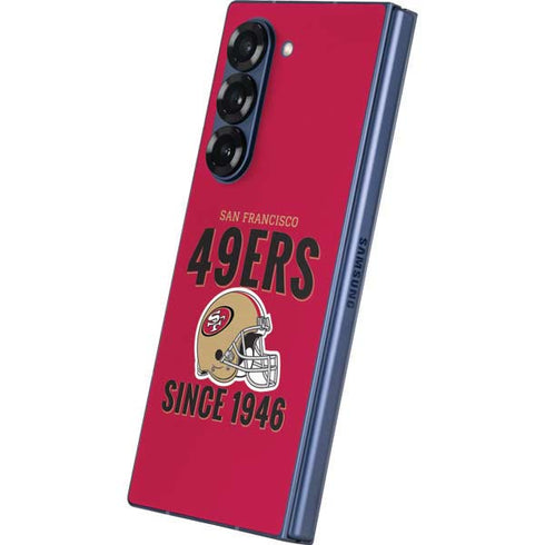 NFL San Francisco 49ers Helmet Galaxy Z Fold6 Skin