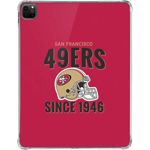 NFL San Francisco 49ers Helmet iPad Pro 11in (2024) Clear Case