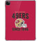 NFL San Francisco 49ers Helmet iPad Pro 11in (2024) Clear Case