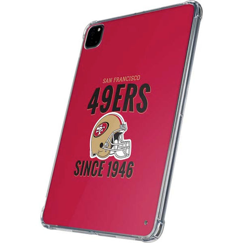 NFL San Francisco 49ers Helmet iPad Pro 11in (2024) Clear Case