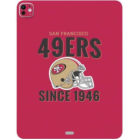 NFL San Francisco 49ers Helmet iPad Pro 13in M4 (2024) Skin