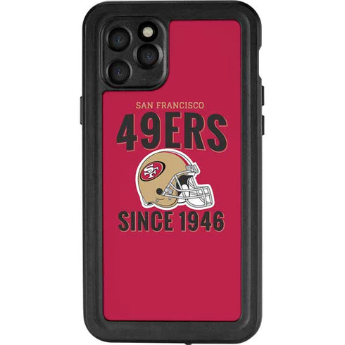 NFL San Francisco 49ers Helmet iPhone 11 Pro Waterproof Case