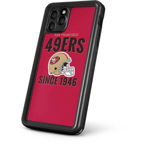 NFL San Francisco 49ers Helmet iPhone 11 Pro Waterproof Case