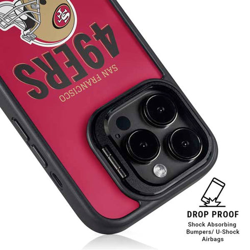 NFL San Francisco 49ers Helmet iPhone 14 Pro Max Kickstand Case
