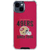 NFL San Francisco 49ers Helmet iPhone 15 Clear Case