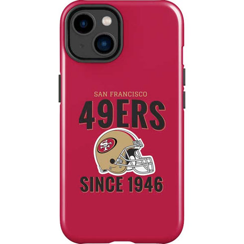 NFL San Francisco 49ers Helmet iPhone 15 Impact Case