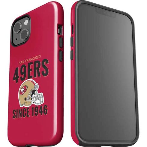 NFL San Francisco 49ers Helmet iPhone 15 Impact Case