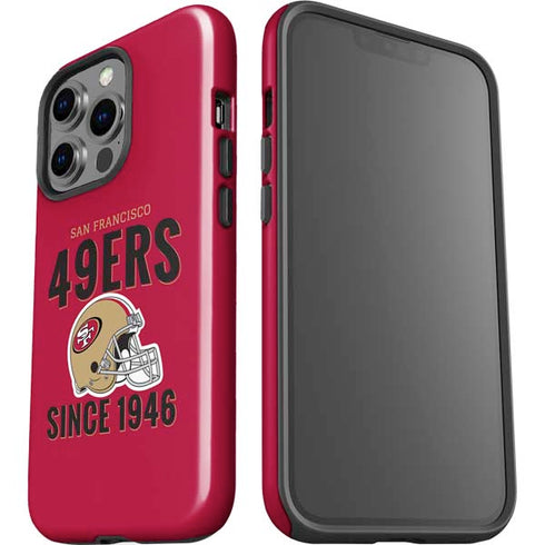NFL San Francisco 49ers Helmet iPhone 15 Pro Impact Case