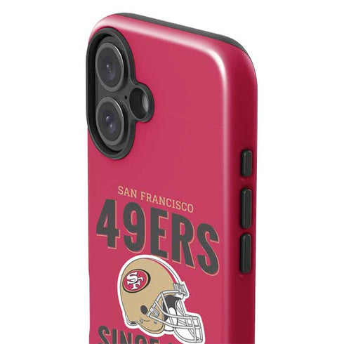 NFL San Francisco 49ers Helmet iPhone 16 Impact Case