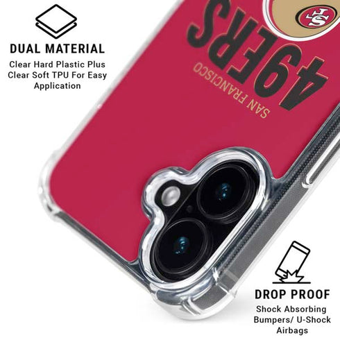 NFL San Francisco 49ers Helmet iPhone 16 MagSafe Case