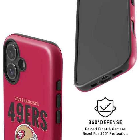 NFL San Francisco 49ers Helmet iPhone 16 Magsafe Impact Case