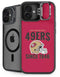 NFL San Francisco 49ers Helmet iPhone 16 Plus Kickstand Case