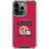 NFL San Francisco 49ers Helmet iPhone 16 Pro Max Clear Case