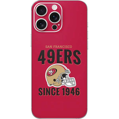 NFL San Francisco 49ers Helmet iPhone 16 Pro Max Skin