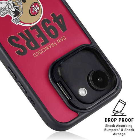 NFL San Francisco 49ers Helmet iPhone 16e Kickstand Case