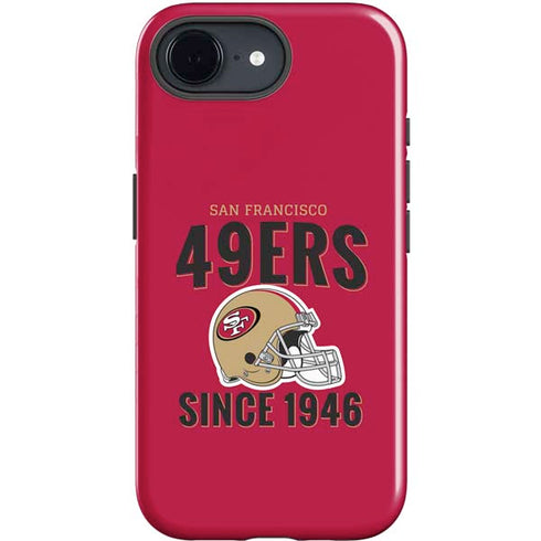 NFL San Francisco 49ers Helmet iPhone 16e Impact Case