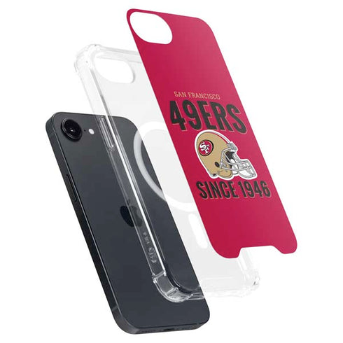 NFL San Francisco 49ers Helmet iPhone 16e MagSafe Case