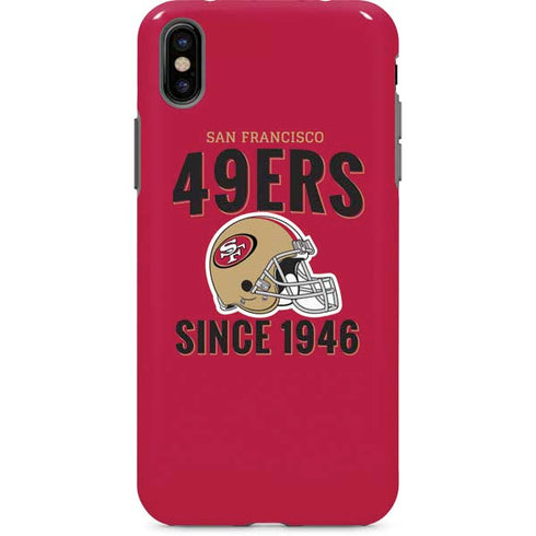 NFL San Francisco 49ers Helmet iPhone X Pro Case