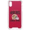 NFL San Francisco 49ers Helmet iPhone XS Clear Case