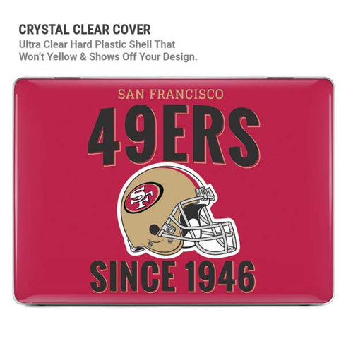 NFL San Francisco 49ers Helmet MacBook Pro 14in (2021-24) Case plus Skin