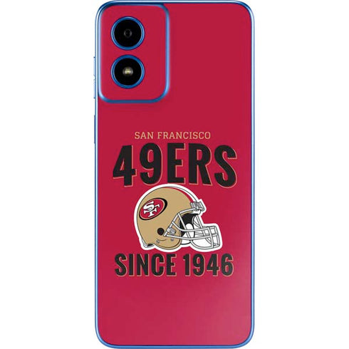 NFL San Francisco 49ers Helmet Moto G Play 4G (2024) Skin