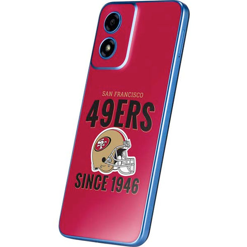 NFL San Francisco 49ers Helmet Moto G Play 4G (2024) Skin