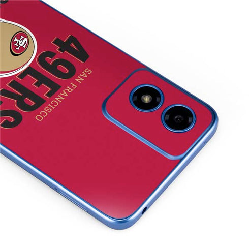 NFL San Francisco 49ers Helmet Moto G Play 4G (2024) Skin