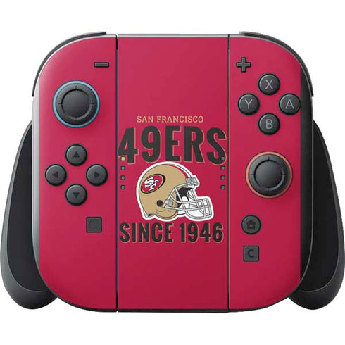 NFL San Francisco 49ers Helmet Nintendo Switch 2 (2025) with Joy-Con Skin