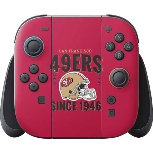 NFL San Francisco 49ers Helmet Nintendo Switch 2 (2025) Joy-Con Controller Skin