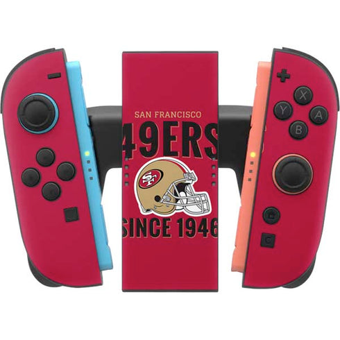 NFL San Francisco 49ers Helmet Nintendo Switch 2 (2025) Joy-Con Controller Skin