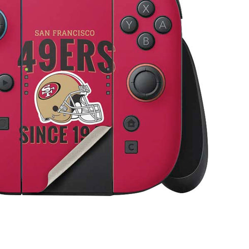 NFL San Francisco 49ers Helmet Nintendo Switch 2 (2025) Joy-Con Controller Skin
