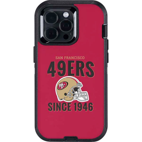 NFL San Francisco 49ers Helmet Otterbox Defender iPhone Skin