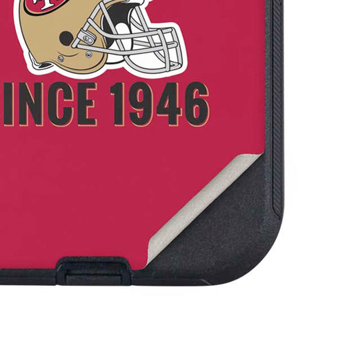 NFL San Francisco 49ers Helmet Otterbox Defender iPhone Skin
