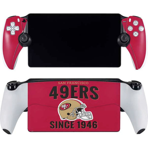 NFL San Francisco 49ers Helmet PlayStation Portal Remote Player Skin