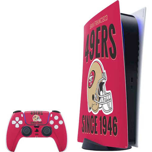 NFL San Francisco 49ers Helmet PlayStation PS5 Skins