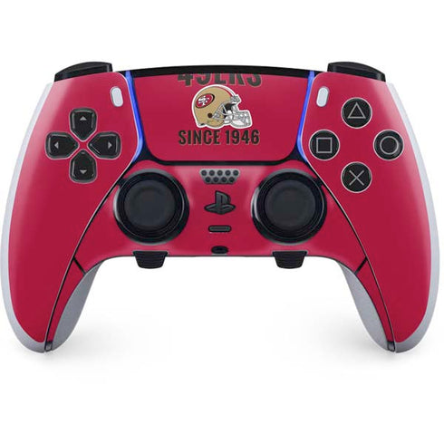 NFL San Francisco 49ers Helmet PS5 DualSense Edge Pro Controller Skin