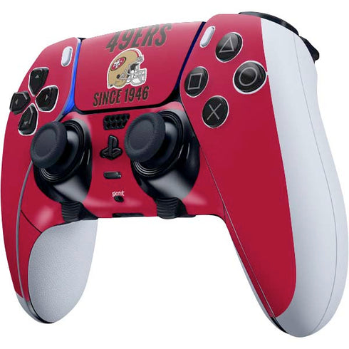 NFL San Francisco 49ers Helmet PS5 DualSense Edge Pro Controller Skin