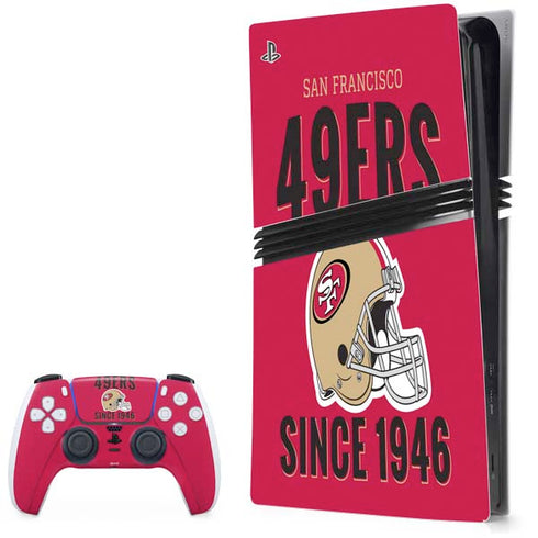 NFL San Francisco 49ers Helmet PS5 Pro Bundle Skin