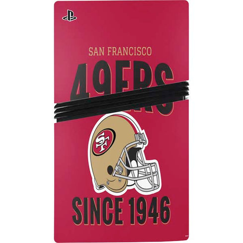 NFL San Francisco 49ers Helmet PS5 Pro Console Skin