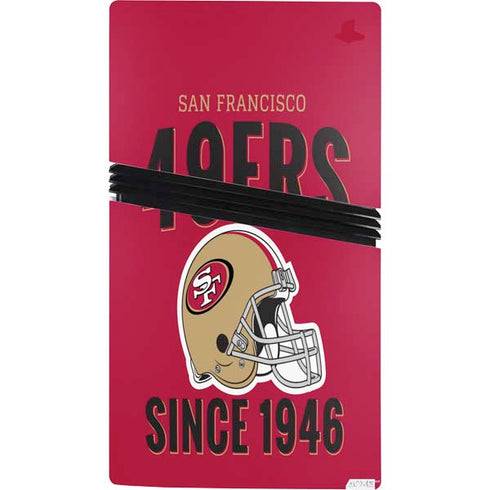 NFL San Francisco 49ers Helmet PS5 Pro Console Skin