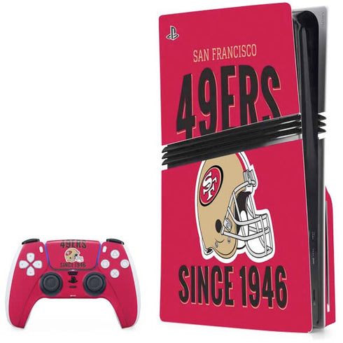 NFL San Francisco 49ers Helmet PlayStation PS5 Skins