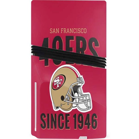 NFL San Francisco 49ers Helmet PS5 Pro Disk Console Skin